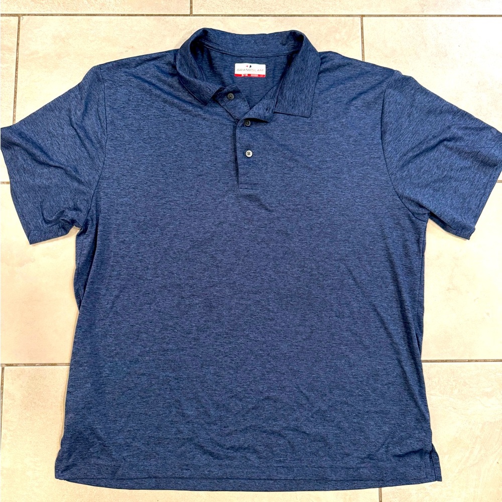 Men’s Grand Slam Blue Polo